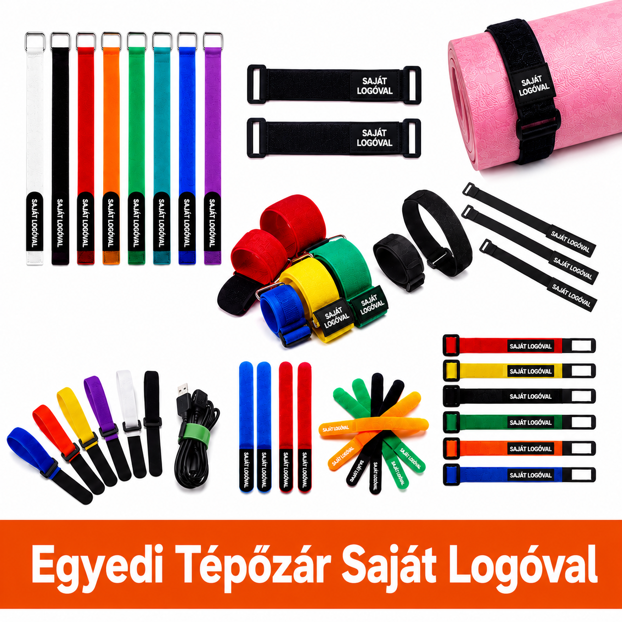 	Egyedi Tépőzáras Kábelkötegelő Logóval - Tepozar.com 